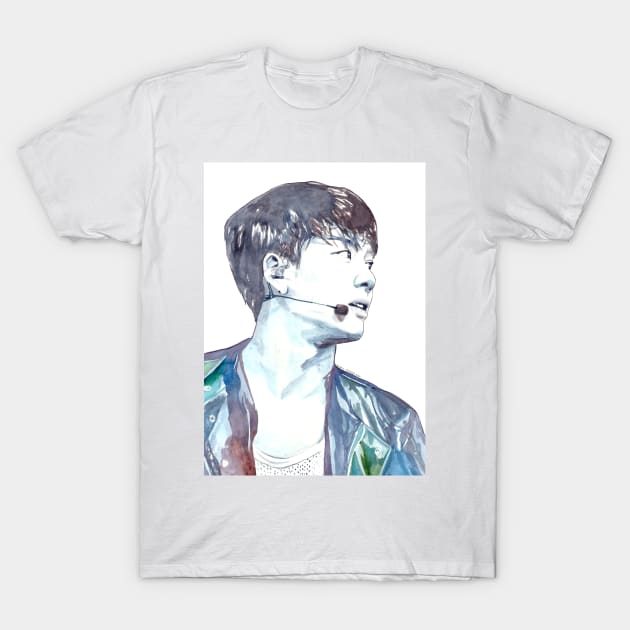 KPOP GOT7 Jackson Wang Watercolour Design T-Shirt by NiamhYoungArt